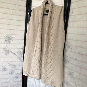 Long over the knee knitted vest!